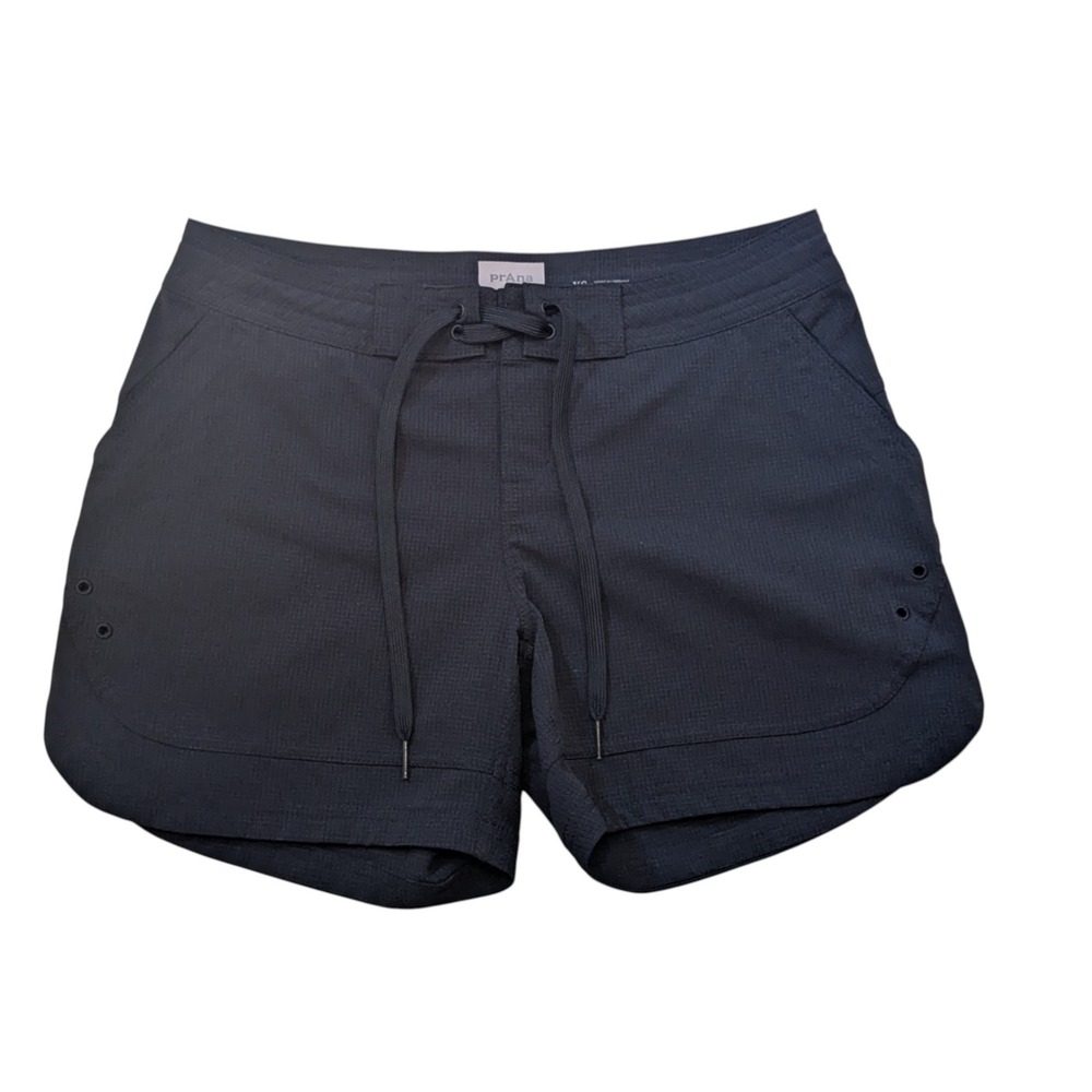 Prana Womens XS Black Shorts‎ Drawstring Athletic Casual Activewear
